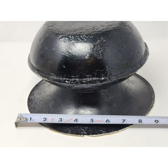 Vintage Antique Cast Iron Enamel Spittoon Cuspidor Tobacco Bar Tavern Saloon - Picture 10 of 11